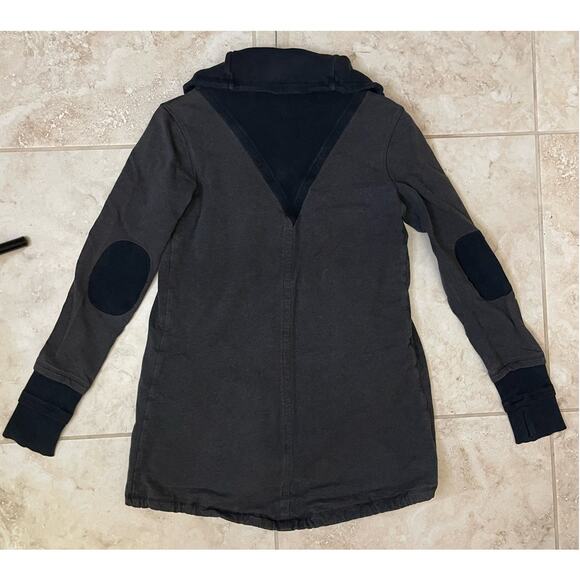 Lululemon Athletica jacket long sleeve asymmetric pockets black size 8 med/large - Picture 3 of 10